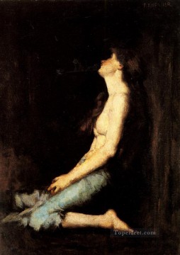 Jean Jacques Henner Painting - Soledad desnuda Jean Jacques Henner